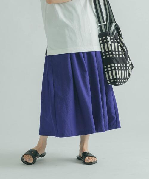 FORK&SPOON（フォークアンドスプーン）の「FORK&SPOON　タックボリュームスカート（スカート・レディース・ベージュ/パープル/グリーン系その他・1/2）」の14枚目の写真