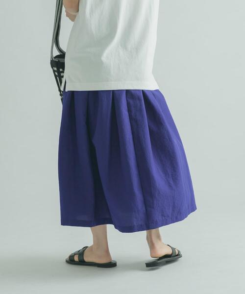 FORK&SPOON（フォークアンドスプーン）の「FORK&SPOON　タックボリュームスカート（スカート・レディース・ベージュ/パープル/グリーン系その他・1/2）」の16枚目の写真