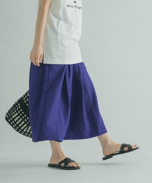 FORK&SPOON（フォークアンドスプーン）の「FORK&SPOON　タックボリュームスカート（スカート・レディース・ベージュ/パープル/グリーン系その他・1/2）」の18枚目の写真