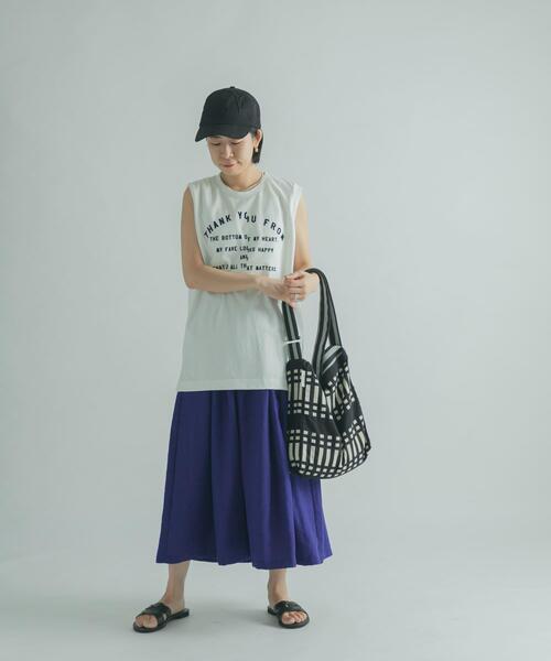 FORK&SPOON（フォークアンドスプーン）の「FORK&SPOON　タックボリュームスカート（スカート・レディース・ベージュ/パープル/グリーン系その他・1/2）」の19枚目の写真