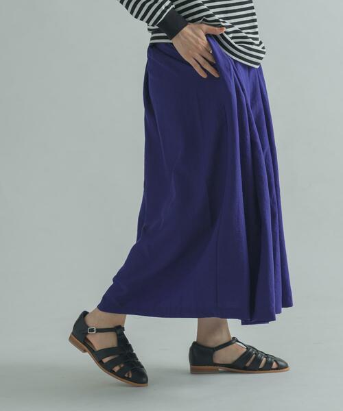 FORK&SPOON（フォークアンドスプーン）の「FORK&SPOON　タックボリュームスカート（スカート・レディース・ベージュ/パープル/グリーン系その他・1/2）」の21枚目の写真