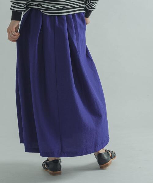 FORK&SPOON（フォークアンドスプーン）の「FORK&SPOON　タックボリュームスカート（スカート・レディース・ベージュ/パープル/グリーン系その他・1/2）」の22枚目の写真