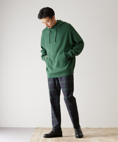 417 EDIFICE(フォーワンセブンエディフィス)の「コットンカシミヤスムース パーカー(パーカー・メンズ・ブラック/グレー/イエロー/ブルー/グリーン・SMALL/MEDIUM/LARGE)」の12枚目の写真