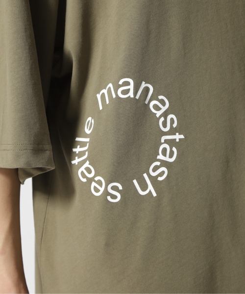 MANASTASH（マナスタッシュ）の「MANASTASH/マナスタッシュ　MS CIRCLE LOGO TEE　MSサークルロゴティー（Tシャツ/カットソー・メンズ・ベージュ/ブラック/ホワイト/カーキ・M/L）」の20枚目の写真