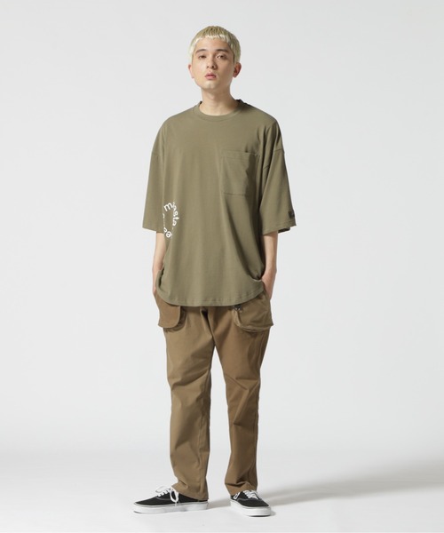 MANASTASH（マナスタッシュ）の「MANASTASH/マナスタッシュ　MS CIRCLE LOGO TEE　MSサークルロゴティー（Tシャツ/カットソー・メンズ・ベージュ/ブラック/ホワイト/カーキ・M/L）」の22枚目の写真