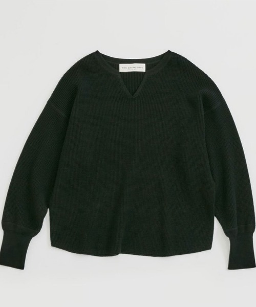 THE SHINZONE（ザ　シンゾーン）の「CO/CA WAFFLE KNIT PO（ニット/セーター・レディース・パープル系その他/ホワイト系その他/ブラック系その他・FREE）」の3枚目の写真