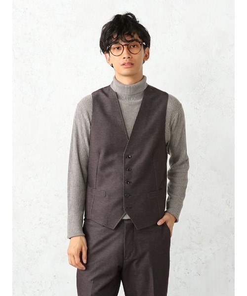 Perfect Suit FActory(パーフェクトスーツファクトリー)の「リブタートルネック セーター ブラック/グレー/ベージュ/ブラウン(ニット/セーター・メンズ・ブラウン/ベージュ/チャコールグレー/ブラック・M/L/LL)」の10枚目の写真