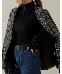 Re:EDIT | [2022A/W COLLECTION]タートルネック指穴リブニットトップス(ニット/セーター)