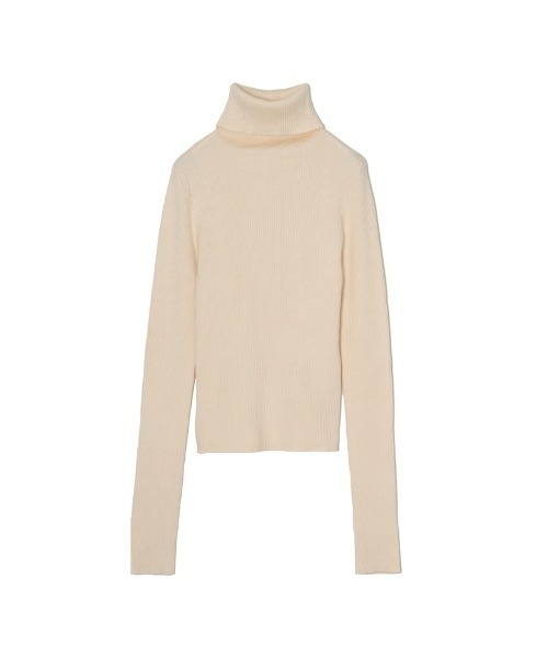 Re:EDIT（リエディ）の「[2022A/W COLLECTION]タートルネック指穴リブニットトップス（ニット/セーター・レディース・杢グレー/パープル/ブラウン/グリーン/アイボリー/ホワイト系その他/ブラック・MEDIUM/LARGE）」の9枚目の写真