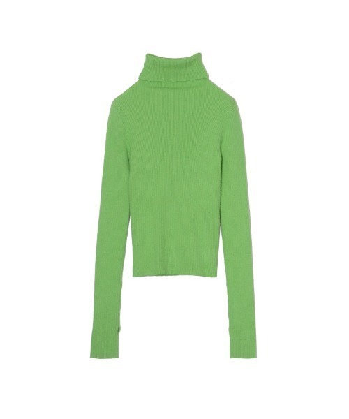 Re:EDIT（リエディ）の「[2022A/W COLLECTION]タートルネック指穴リブニットトップス（ニット/セーター・レディース・杢グレー/パープル/ブラウン/グリーン/アイボリー/ホワイト系その他/ブラック・MEDIUM/LARGE）」の19枚目の写真