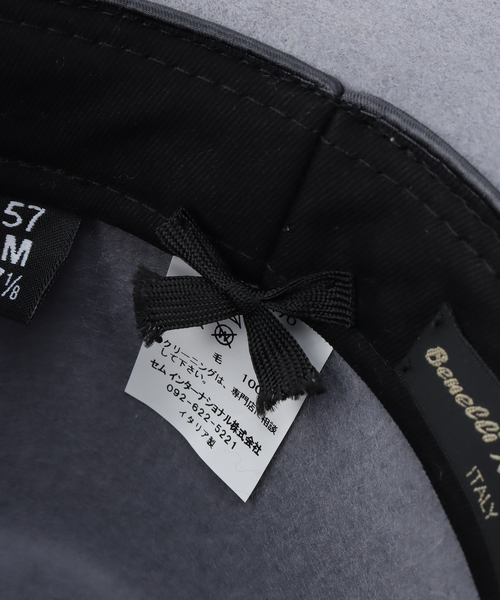 Spick & Span（スピックアンドスパン）の「【Benelli Montacone/ベネリモンタコーネ】 フェルトHAT（ハット・レディース・ライトグレー/ベージュ・57）」の6枚目の写真