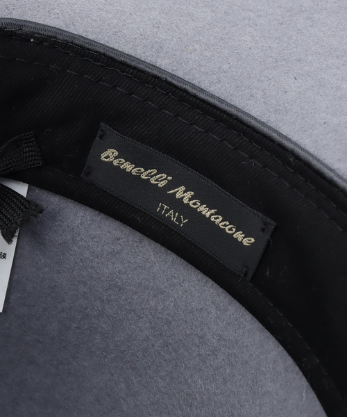 Spick & Span（スピックアンドスパン）の「【Benelli Montacone/ベネリモンタコーネ】 フェルトHAT（ハット・レディース・ライトグレー/ベージュ・57）」の7枚目の写真