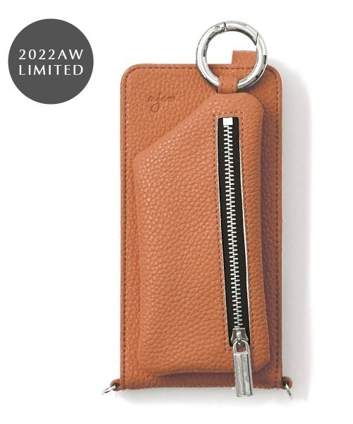 ajew（エジュー）の「ajew/エジュー/【ひも付き マルチ対応 Mサイズ】 cadenas vertical zipphone case shoulder（スマホケース/カバー・レディース・ブラック/グレー/ブラウン/ブラウン系その他/ベージュ/オリーブ/ブルー/ピンクベージュ・FREE）」の5枚目の写真