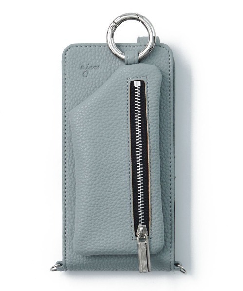 ajew（エジュー）の「ajew/エジュー/【ひも付き マルチ対応 Mサイズ】 cadenas vertical zipphone case shoulder（スマホケース/カバー・レディース・ブラック/グレー/ブラウン/ブラウン系その他/ベージュ/オリーブ/ブルー/ピンクベージュ・FREE）」の7枚目の写真