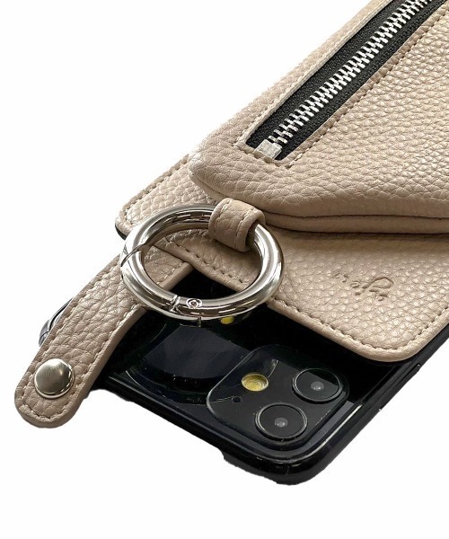 ajew（エジュー）の「ajew/エジュー/【ひも付き マルチ対応 Mサイズ】 cadenas vertical zipphone case shoulder（スマホケース/カバー・レディース・ブラック/グレー/ブラウン/ブラウン系その他/ベージュ/オリーブ/ブルー/ピンクベージュ・FREE）」の11枚目の写真