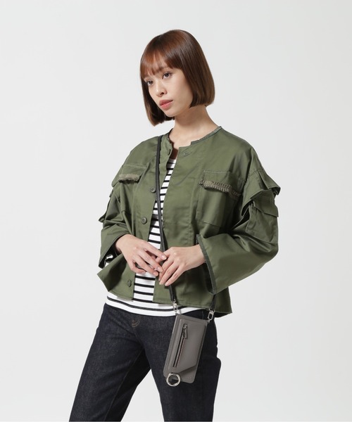 ajew（エジュー）の「ajew/エジュー/【ひも付き マルチ対応 Mサイズ】 cadenas vertical zipphone case shoulder（スマホケース/カバー・レディース・ブラック/グレー/ブラウン/ブラウン系その他/ベージュ/オリーブ/ブルー/ピンクベージュ・FREE）」の20枚目の写真