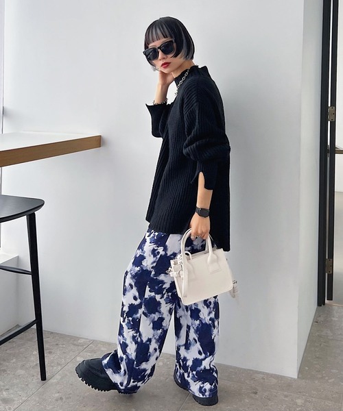 PAGEBOY(ページボーイ)の「アゼスリットタートルニット(ニット/セーター・レディース・ブラック/ベージュ/オフホワイト/オレンジ/ブルー系その他・FREE)」の14枚目の写真