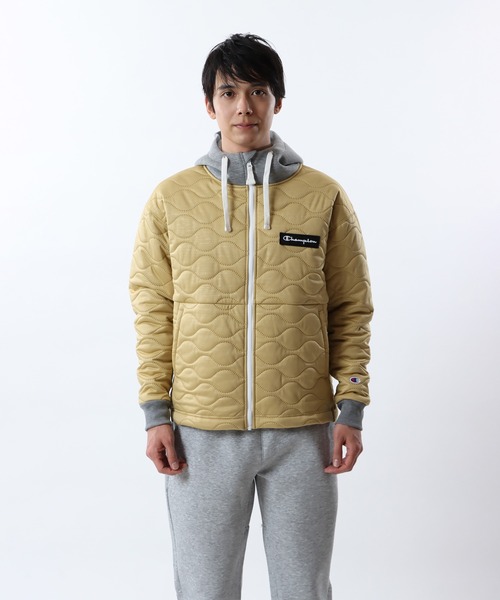 Champion(チャンピオン)の「【Champion/チャンピオン】メンズ スポーツ ジップフーデッドジャケット(その他アウター・メンズ・オリーブ/ブラック/ベージュ・X-LARGE/LARGE)」の3枚目の写真
