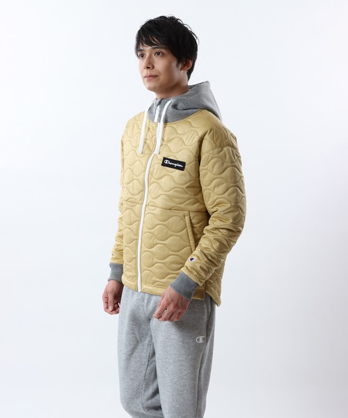 Champion(チャンピオン)の「【Champion/チャンピオン】メンズ スポーツ ジップフーデッドジャケット(その他アウター・メンズ・オリーブ/ブラック/ベージュ・X-LARGE/LARGE)」の4枚目の写真