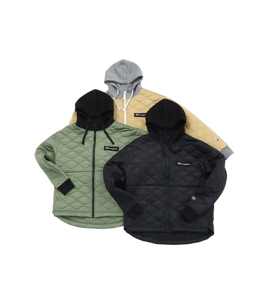 Champion(チャンピオン)の「【Champion/チャンピオン】メンズ スポーツ ジップフーデッドジャケット(その他アウター・メンズ・オリーブ/ブラック/ベージュ・X-LARGE/LARGE)」の22枚目の写真