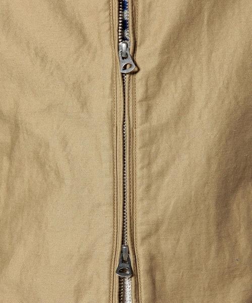 green label relaxing（グリーンレーベルリラクシング）の「C/LINEN NOCOL RIDERS ブルゾン ◆（ブルゾン・メンズ・ベージュ/ブラック・SMALL/MEDIUM/LARGE）」の14枚目の写真