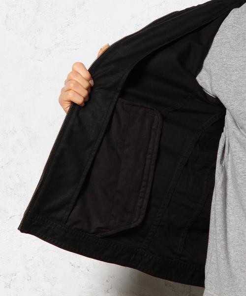 green label relaxing（グリーンレーベルリラクシング）の「C/LINEN NOCOL RIDERS ブルゾン ◆（ブルゾン・メンズ・ベージュ/ブラック・SMALL/MEDIUM/LARGE）」の4枚目の写真