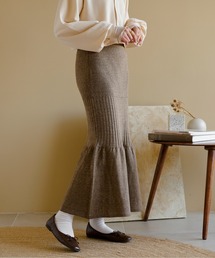 Ambre Neige | リブニットマーメイドスカート／WEB/EC限定商品(スカート)