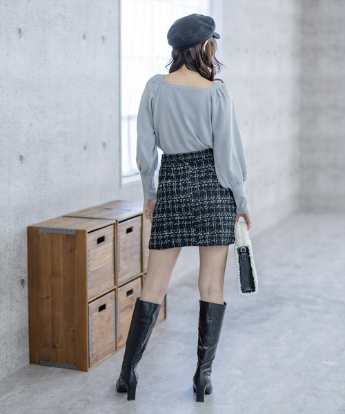 clear(クリア)の「ヒールロングブーツ(ブーツ・レディース・ブラック/ブラウン・M/L)」の6枚目の写真