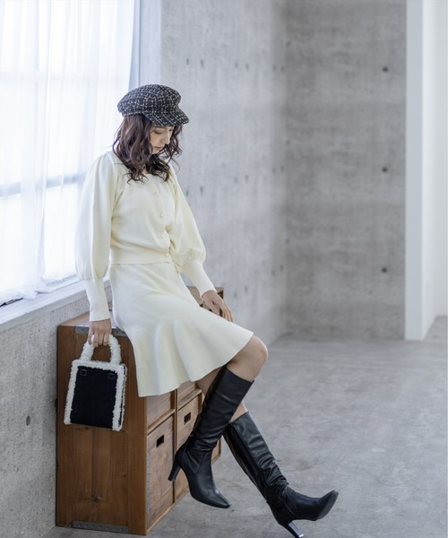 clear(クリア)の「ヒールロングブーツ(ブーツ・レディース・ブラック/ブラウン・M/L)」の7枚目の写真