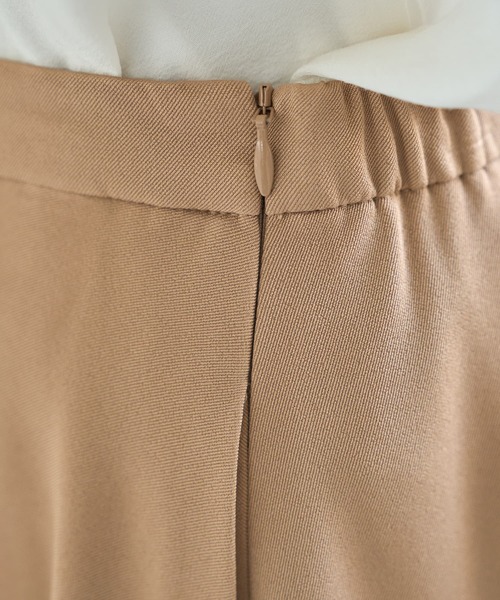 STYLE DELI(スタイルデリ)の「82cm丈ソフトツイルフレアスカート(スカート・レディース・ベージュ/ネイビー/ピンク系・SMALL/MEDIUM)」の4枚目の写真
