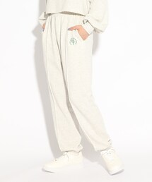 ◆【セットアップで着用可】ワンポイントロゴスウェットパンツ
