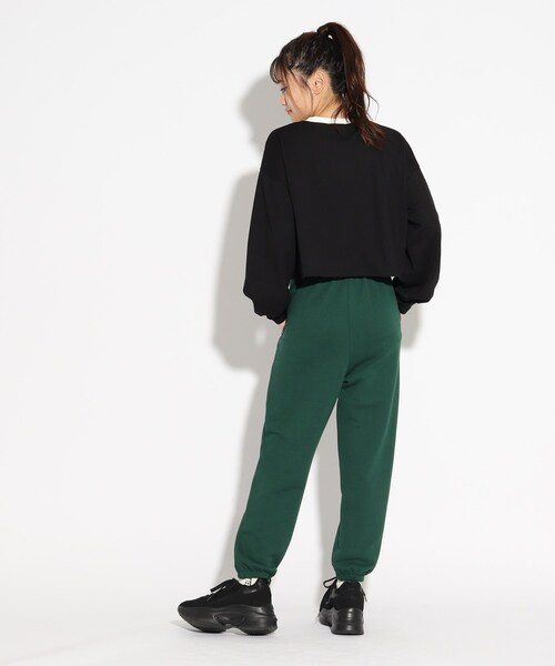 PINK-latte(ピンクラテ)の「◆【セットアップで着用可】ワンポイントロゴスウェットパンツ(その他パンツ・キッズ・ライトグレー/ダークグリーン/ブラック・15 /14/16)」の20枚目の写真