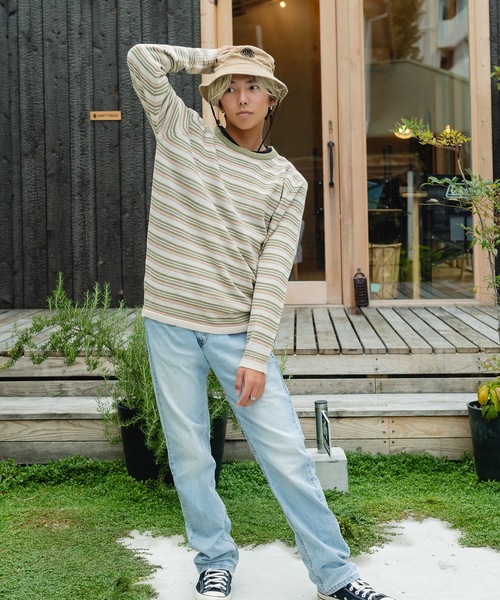 rip curl(リップカール)の「【RIPCURL(リップカール)】SWC SWEATER ボーダーセーター(ニット/セーター・メンズ・ナチュラル/ブルー系その他2・SMALL/MEDIUM/LARGE/X-LARGE)」の4枚目の写真