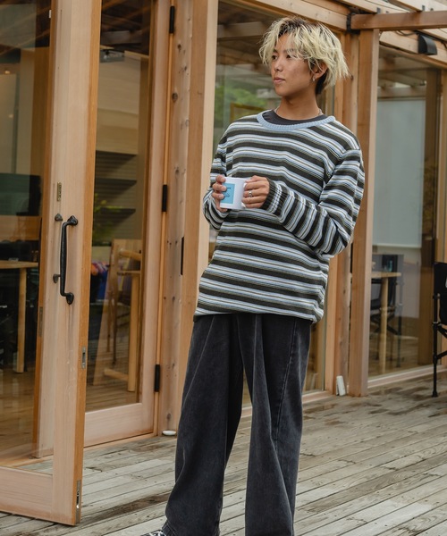 rip curl(リップカール)の「【RIPCURL(リップカール)】SWC SWEATER ボーダーセーター(ニット/セーター・メンズ・ナチュラル/ブルー系その他2・SMALL/MEDIUM/LARGE/X-LARGE)」の6枚目の写真