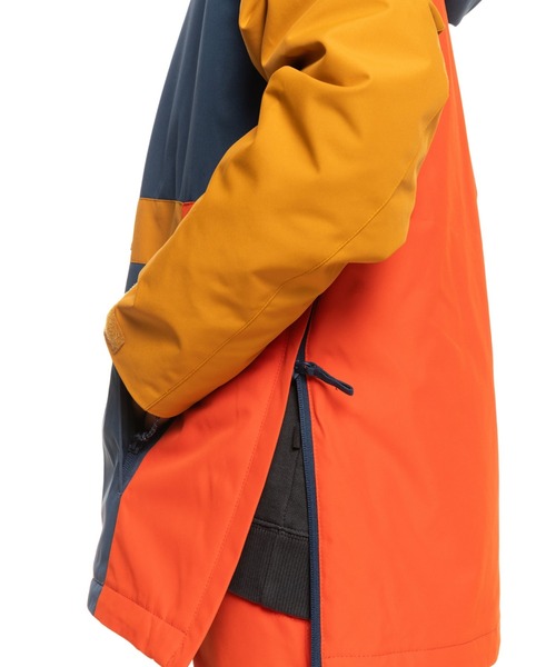 Quiksilver スノーボードウェア 子ども用 ブラック/オレンジ　XS QUIKSILVER⁄クイックシルバー キッズ スノーボードウェア ジャケット