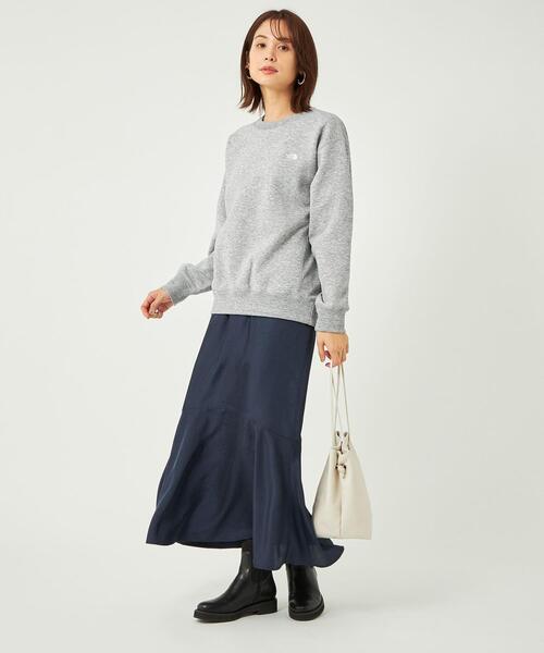 THE NORTH FACE（ザノースフェイス）の「【WEB限定】＜ THE NORTH FACE ＞ Heather クルーネック スウェット（スウェット・レディース・グレー/ブラック/オフホワイト・L）」の7枚目の写真