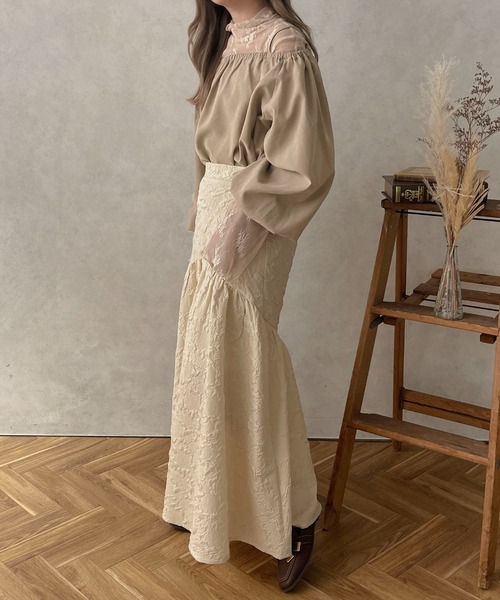 apres jour clair(アプレジュールクレア)の「【apres jour clair】2WAYギャザーブラウス【ZOZOTOWN限定アイテム】(シャツ/ブラウス・レディース・ブラウン系その他/アイボリー/ベージュ・フリー/X-LARGE)」の20枚目の写真