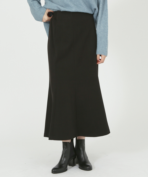 abahouse mavie(アバハウスマヴィ)の「【セットアップ対応】カルセジャージーマーメイドスカート(スカート・レディース・ブラック/アイボリー/セージグリーン・36/38)」の3枚目の写真