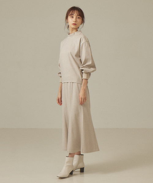 abahouse mavie(アバハウスマヴィ)の「【セットアップ対応】カルセジャージーマーメイドスカート(スカート・レディース・ブラック/アイボリー/セージグリーン・36/38)」の7枚目の写真