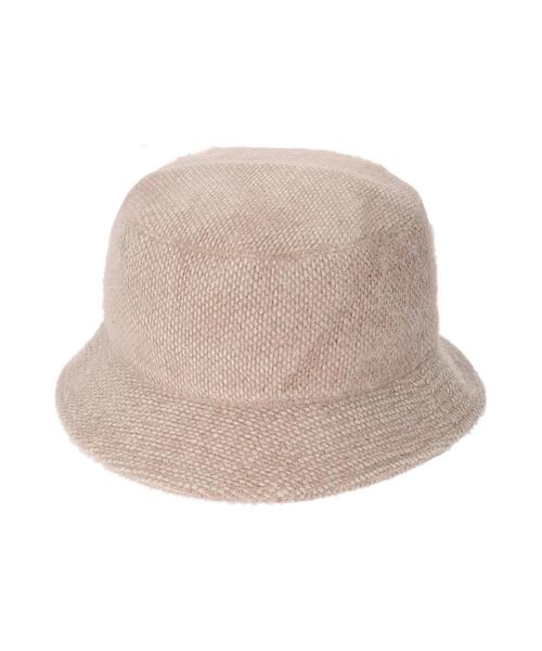 Samansa Mos2 blue（サマンサモスモスブルー）の「シャギーバケットハット（ハット・レディース・ブラック/ベージュ/オフホワイト・ﾌﾘ-）」の4枚目の写真