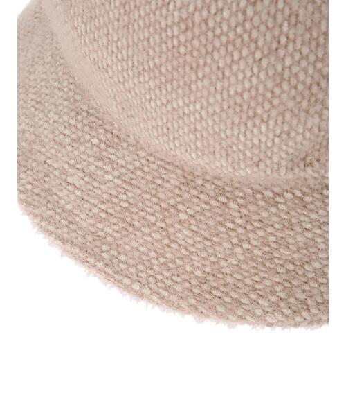 Samansa Mos2 blue（サマンサモスモスブルー）の「シャギーバケットハット（ハット・レディース・ブラック/ベージュ/オフホワイト・ﾌﾘ-）」の8枚目の写真