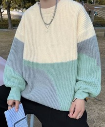 マルチカラーニット