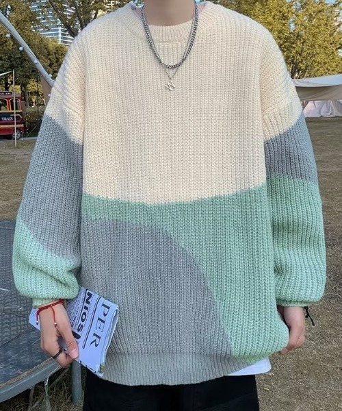 N°21 マルチカラー ニットセーター セール】マルチカラーニット（ニット/セーター）｜MGV（エムジーヴィー