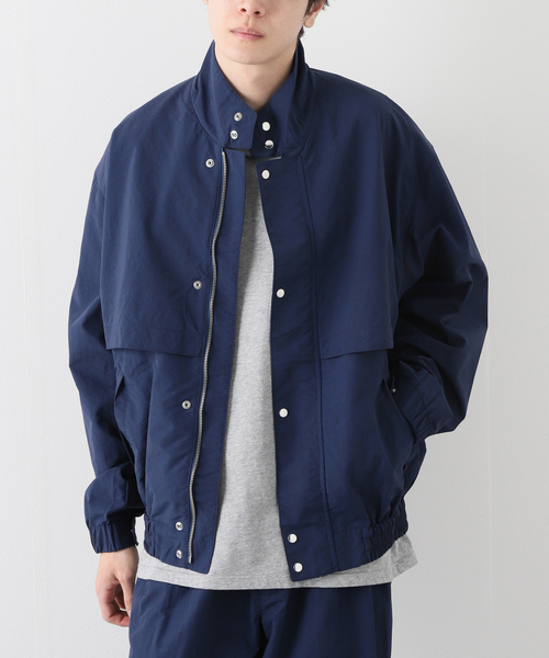 JOURNAL STANDARD（ジャーナルスタンダード）の「【DRESS×JOURNAL STANDARD】別注 JUMBO NYLON JUMPER（ブルゾン・メンズ・チャコールグレー/ネイビー・FREE）」の2枚目の写真
