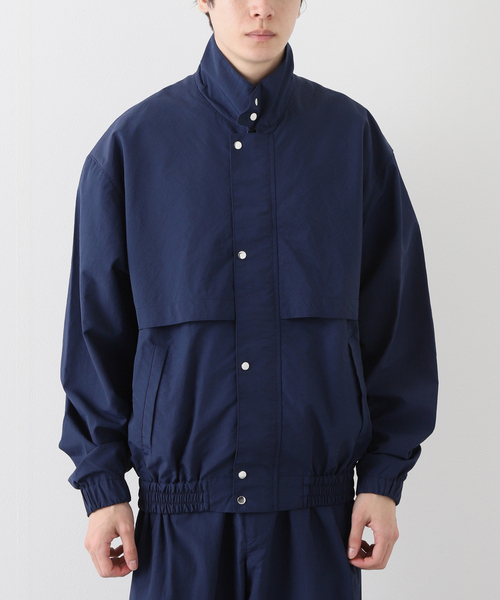 JOURNAL STANDARD（ジャーナルスタンダード）の「【DRESS×JOURNAL STANDARD】別注 JUMBO NYLON JUMPER（ブルゾン・メンズ・チャコールグレー/ネイビー・FREE）」の4枚目の写真