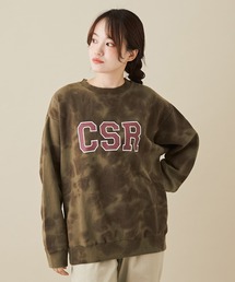 CUBE SUGAR（キューブシュガー）の「CVC裏毛裏起毛スウェットタイダイトレーナー（スウェット）」