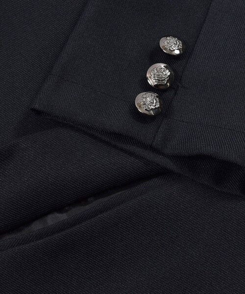 ZIDDY(ジディ)の「【 ニコ☆プチ 掲載 】チェーン ワッペン 付き テーラード ジャケット (130~160cm)(テーラードジャケット・キッズ・ブラック・130/140/150/160)」の21枚目の写真