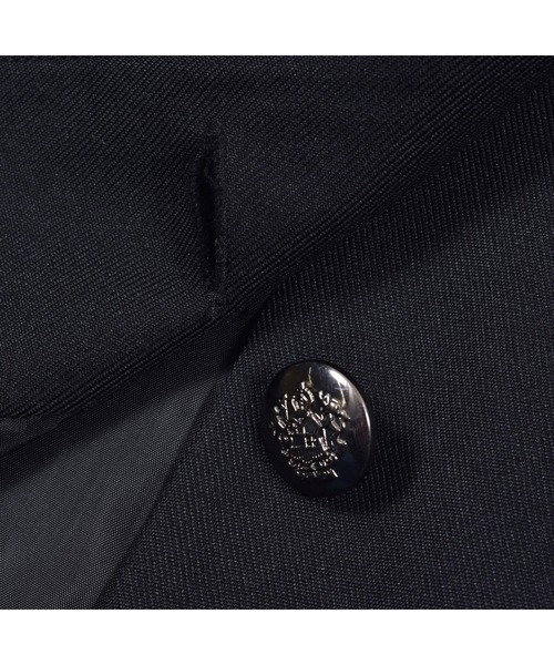 ZIDDY(ジディ)の「【 ニコ☆プチ 掲載 】チェーン ワッペン 付き テーラード ジャケット (130~160cm)(テーラードジャケット・キッズ・ブラック・130/140/150/160)」の10枚目の写真