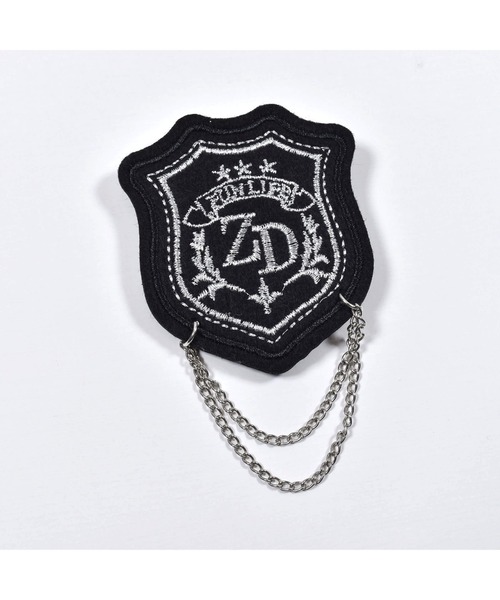 ZIDDY(ジディ)の「【 ニコ☆プチ 掲載 】チェーン ワッペン 付き テーラード ジャケット (130~160cm)(テーラードジャケット・キッズ・ブラック・130/140/150/160)」の13枚目の写真