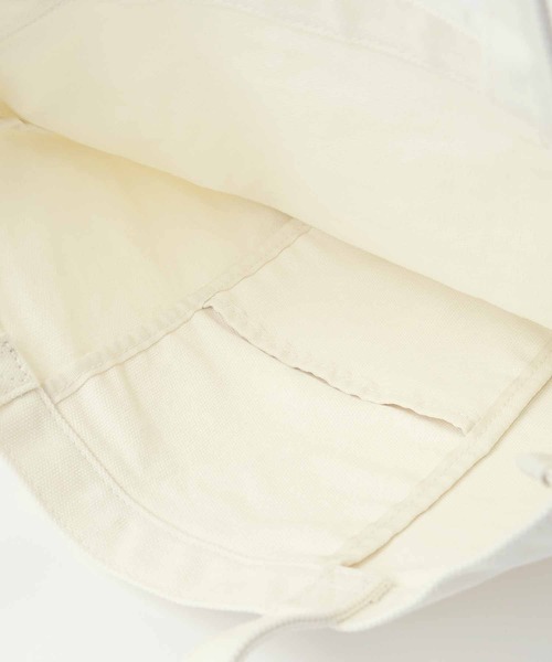 X-girl（エックスガール）の「LINE OVAL LOGO TOTE BAG（トートバッグ・レディース・ブラック/ホワイト/ピンク・ONE SIZE）」の7枚目の写真